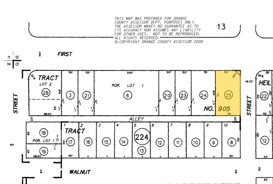 1202-1204 W 1st St, Santa Ana, CA for lease - Plat Map - Image 3 of 16