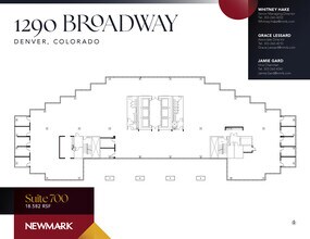 1290 Broadway, Denver, CO for lease Floor Plan- Image 2 of 4