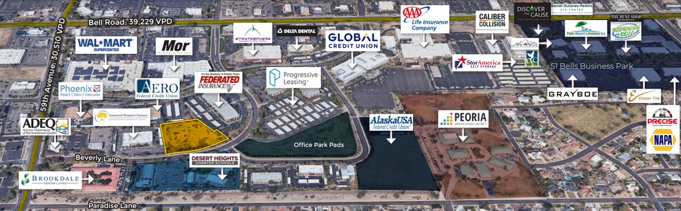 5780 Beverly Lane, Glendale, AZ à vendre - Aérien - Image 1 de 3