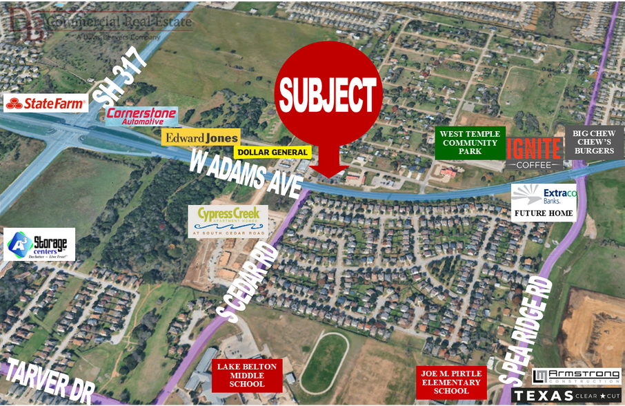 8774 W Adams Ave, Temple, TX for lease - Aerial - Image 2 of 2