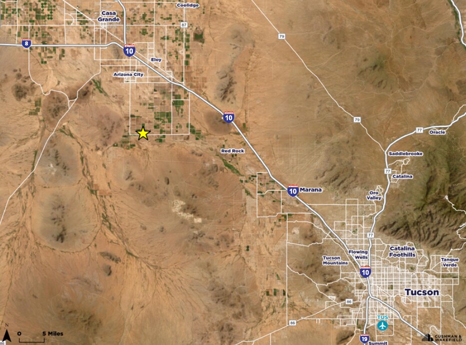 Toltec Buttes Road, Eloy, AZ for sale Aerial- Image 1 of 4