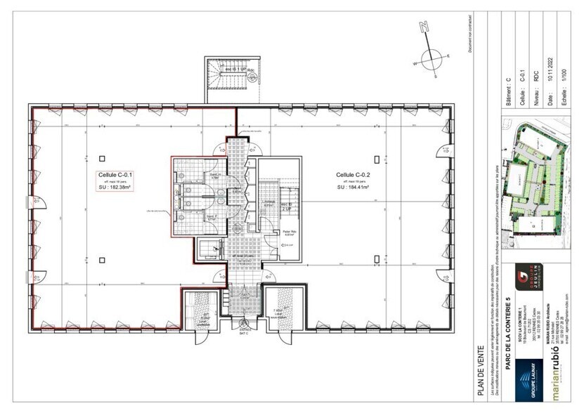 Office in Rennes for sale - Floor Plan - Image 2 of 2