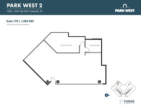 1501-1507 Lyndon B Johnson Fwy, Dallas, TX à louer Plan d’étage- Image 1 de 1