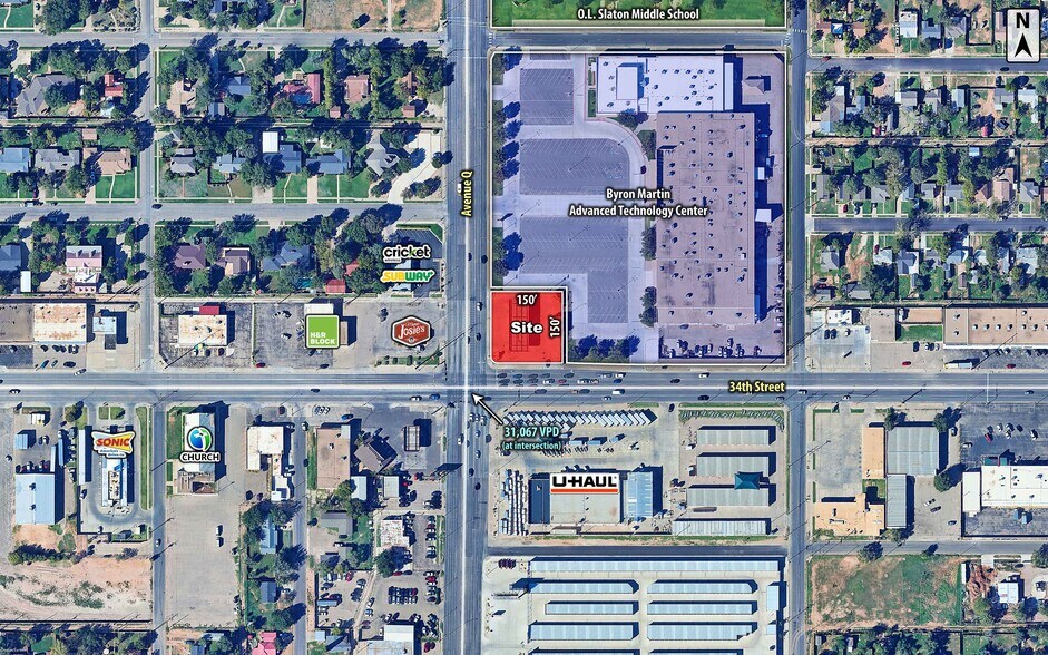 3311 Avenue Q, Lubbock, TX à vendre - Aérien - Image 2 de 2
