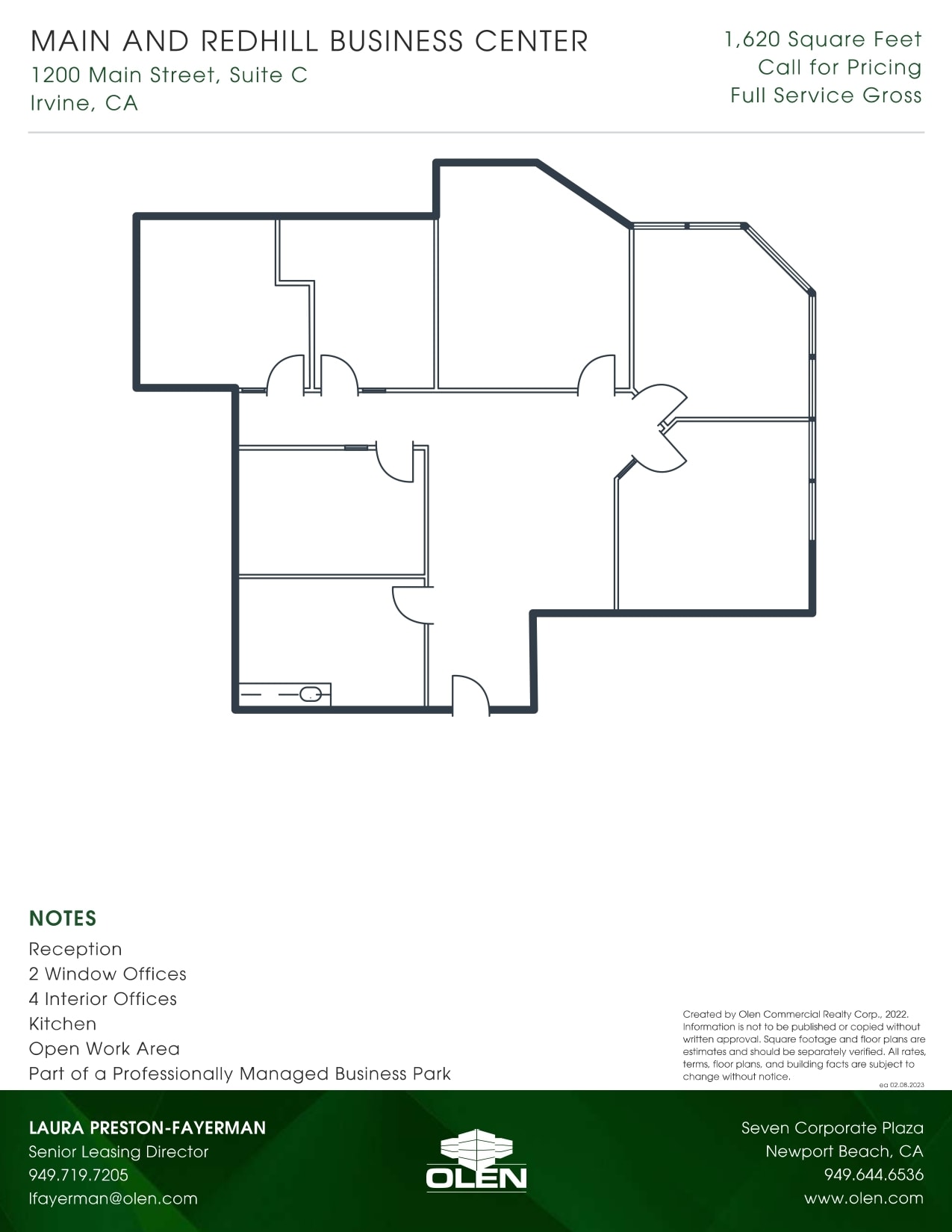 1200 Main St, Irvine, CA à louer Plan d’étage- Image 1 de 1