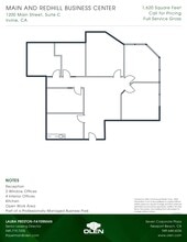 1200 Main St, Irvine, CA à louer Plan d’étage- Image 1 de 1