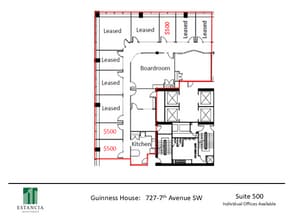 727 7th Ave SW, Calgary, AB à louer Plan d’étage- Image 1 de 7