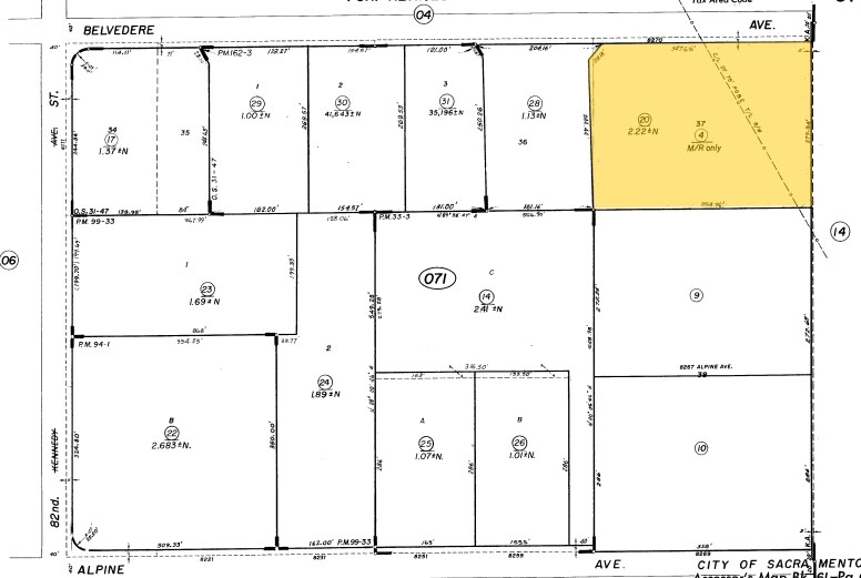 8270 Belvedere Ave, Sacramento, CA à louer - Plan cadastral - Image 2 de 5
