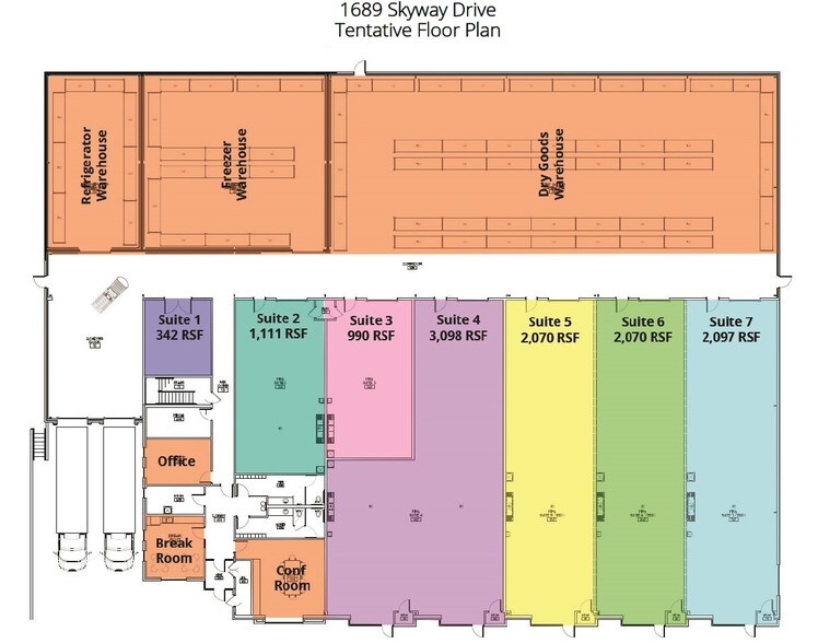 1689 Skyway Dr, Longmont, CO for lease - Floor Plan - Image 2 of 3