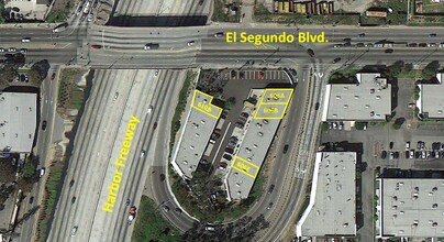 606 W El Segundo Blvd, Los Angeles, CA - Aérien  Vue de la carte