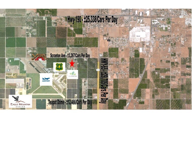 1447 W Scranton Ave, Porterville, CA à vendre - Aérien - Image 2 de 2