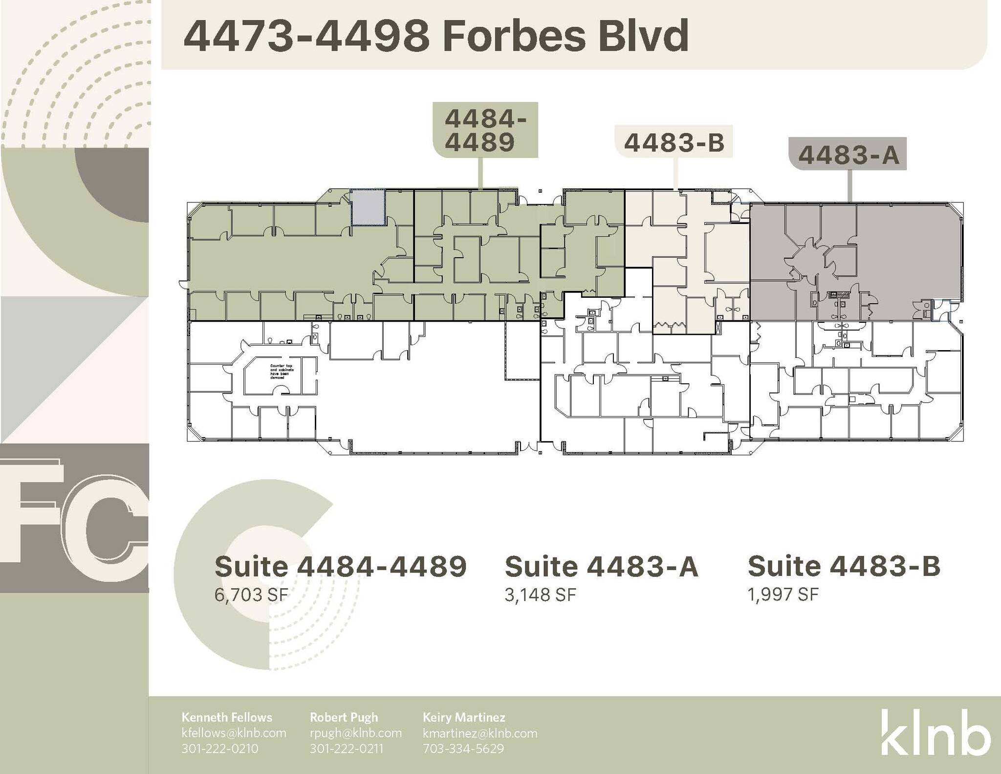 4473-4491 Forbes Blvd, Lanham, MD for lease Floor Plan- Image 1 of 7
