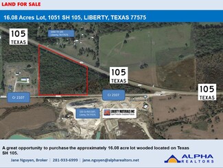 Plus de détails pour 1051 Sh 105, Liberty, TX - Terrain à vendre