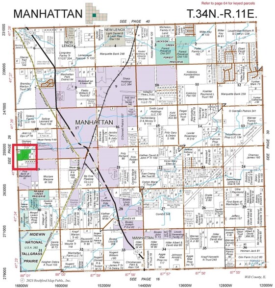 16561 W Sweedler Rd, Manhattan, IL à vendre - Plan cadastral - Image 2 de 7