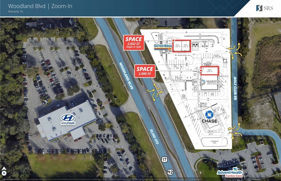 S Woodland Blvd, Deland, FL à louer - Plan de site - Image 1 de 3