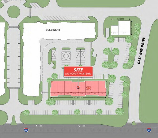 NWC I-20 & Cinema Dr, Hudson Oaks, TX à louer - Plan de site - Image 3 de 3