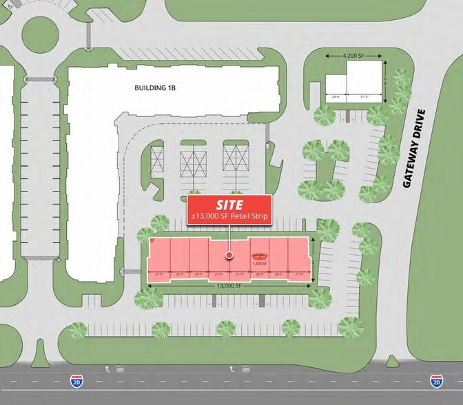 NWC I-20 & Cinema Dr, Hudson Oaks, TX for lease - Site Plan - Image 3 of 3
