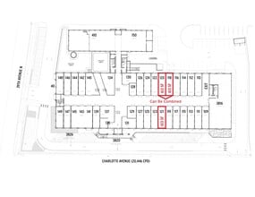 3814 Charlotte Ave, Nashville, TN à louer Plan de site- Image 1 de 1