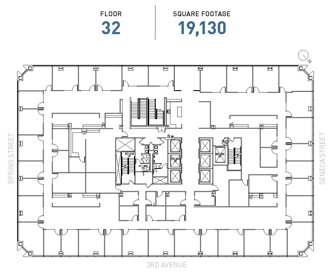 1111 3rd Ave, Seattle, WA à louer Plan d’étage- Image 1 de 1
