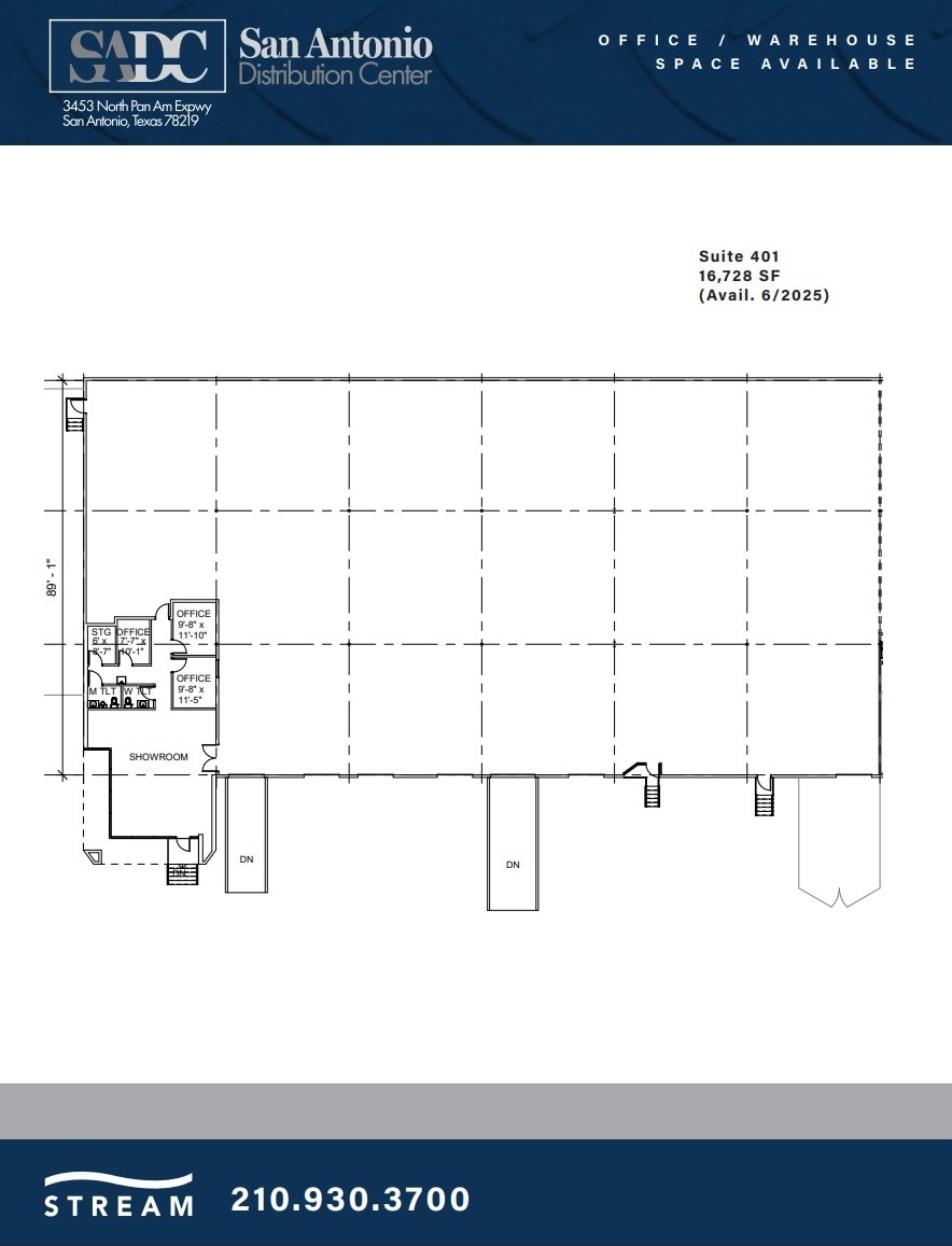 3453 IH-35 N, San Antonio, TX for lease Floor Plan- Image 1 of 1