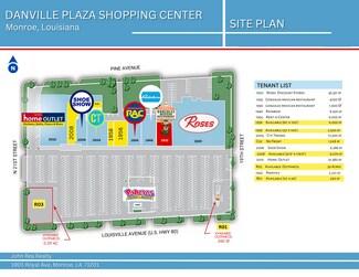 Plus de détails pour 1900-2020 Louisville Ave, Monroe, LA - Commerce de détail à louer