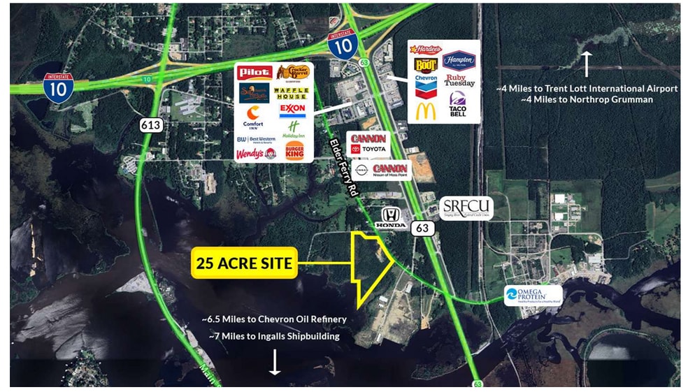 Elder Ferry Rd, Moss Point, MS for sale - Building Photo - Image 1 of 1