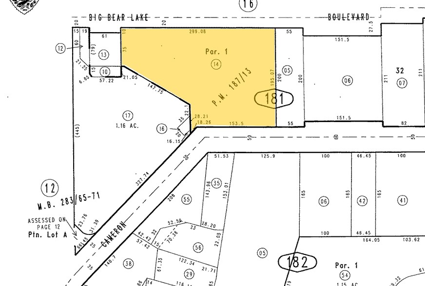 40729 Village Dr, Big Bear Lake, CA à vendre - Plan cadastral - Image 1 de 1