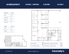 45 Broadway, New York, NY à louer Plan d’étage- Image 1 de 8