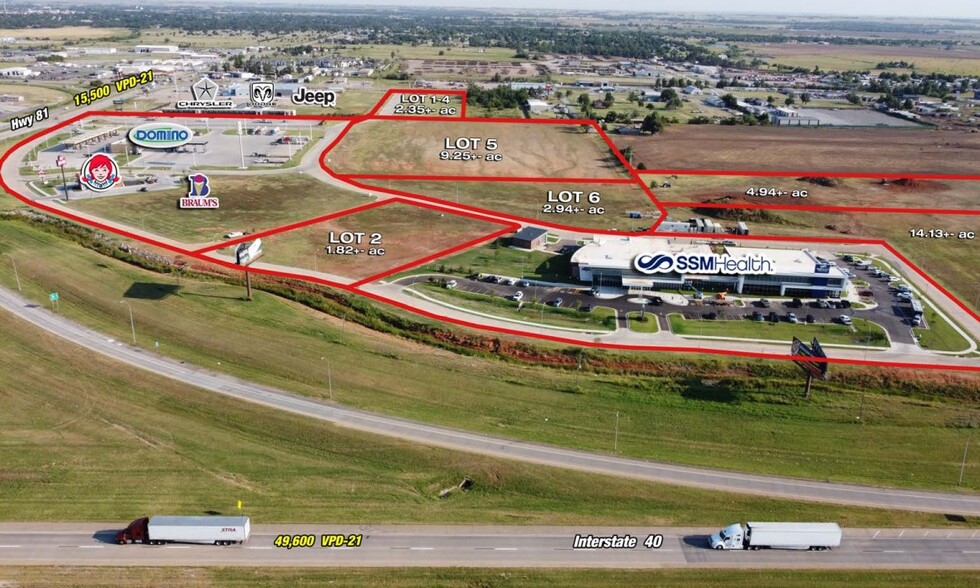 NEQ I-40 & HWY 81, El Reno, OK for lease - Building Photo - Image 1 of 4