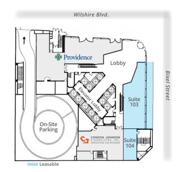 1100 Wilshire Blvd, Los Angeles, CA à louer - Plan d  tage - Image 3 de 7