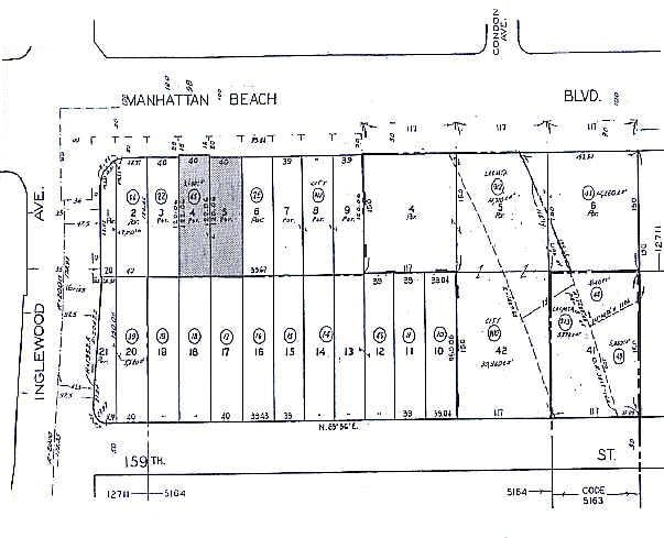 4732-4734 Manhattan Beach Blvd, Lawndale, CA for lease - Plat Map - Image 2 of 6