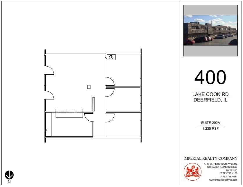 400 Lake Cook Rd, Deerfield, IL for lease Floor Plan- Image 1 of 6