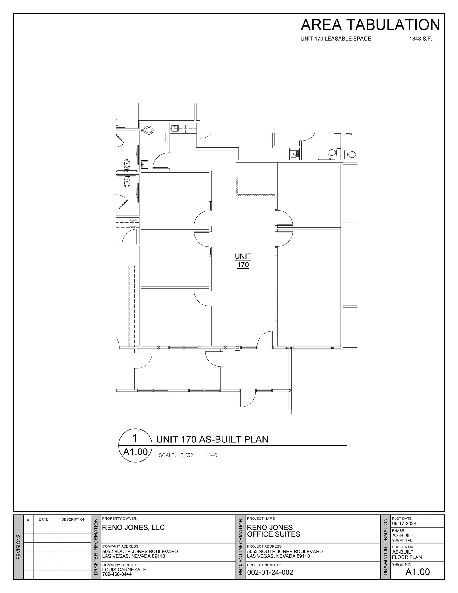 5052-5092 S Jones Blvd, Las Vegas, NV à louer Plan de site- Image 1 de 1