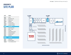 4550-4650 Meridian Ave, San Jose, CA à louer Plan de site- Image 1 de 1