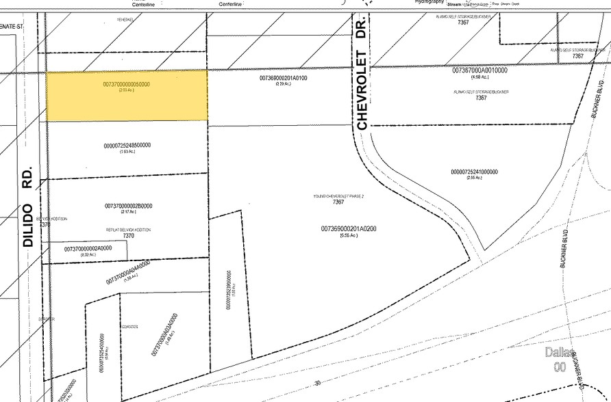 3700 Dilido Rd, Dallas, TX à louer - Plan cadastral - Image 2 de 8