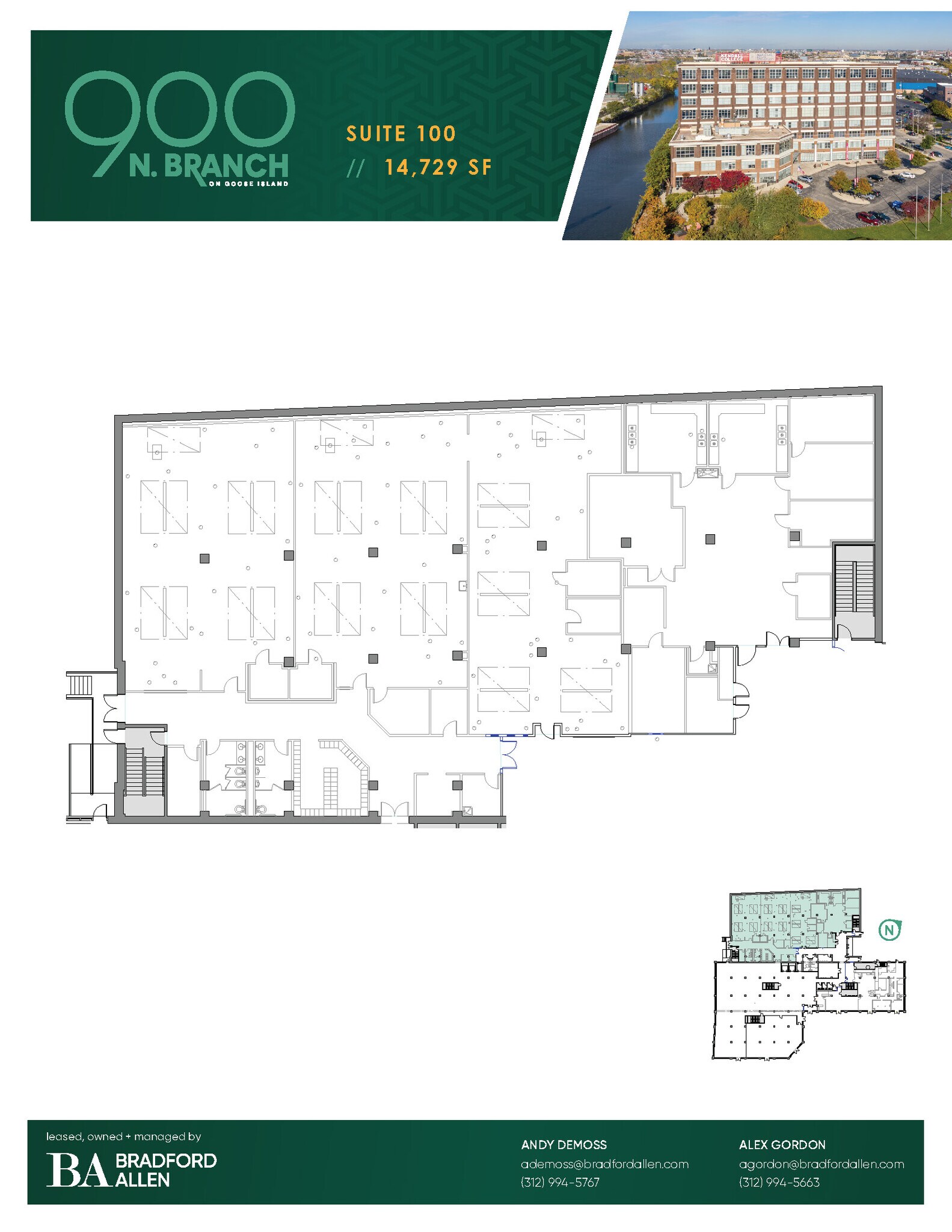 900 N Branch St, Chicago, IL à louer Plan d’étage- Image 1 de 5