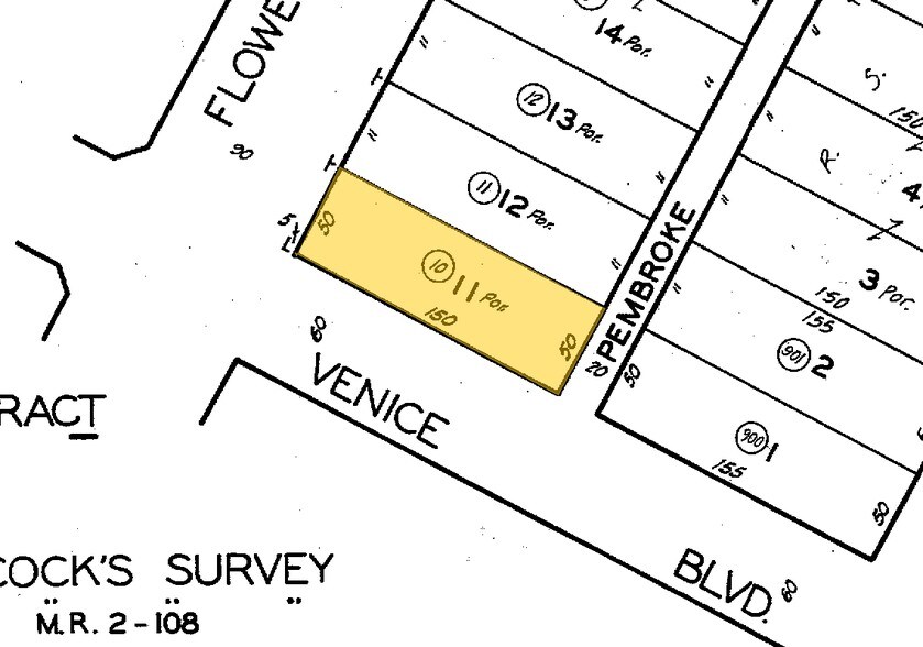 427 Venice Blvd, Los Angeles, CA à louer - Plan cadastral - Image 3 de 3