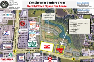 Plus de détails pour 530 Settlers Trace blvd, Lafayette, LA - Commerce de détail à louer