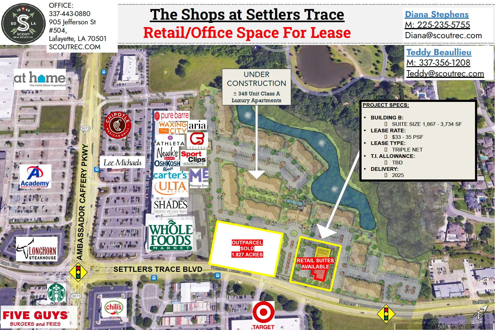 530 Settlers Trace blvd, Lafayette, LA for lease Building Photo- Image 1 of 4