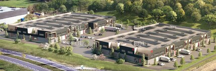 Saint-Laurent-de-Mure, RHO - Aerial  map view