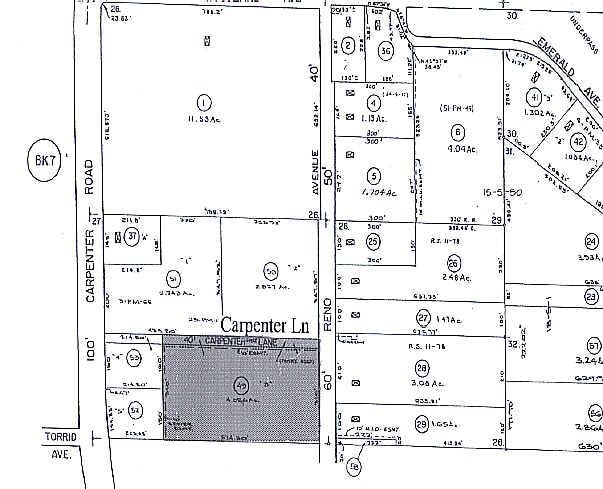 1400 Carpenter Ln, Modesto, CA for lease - Plat Map - Image 2 of 6