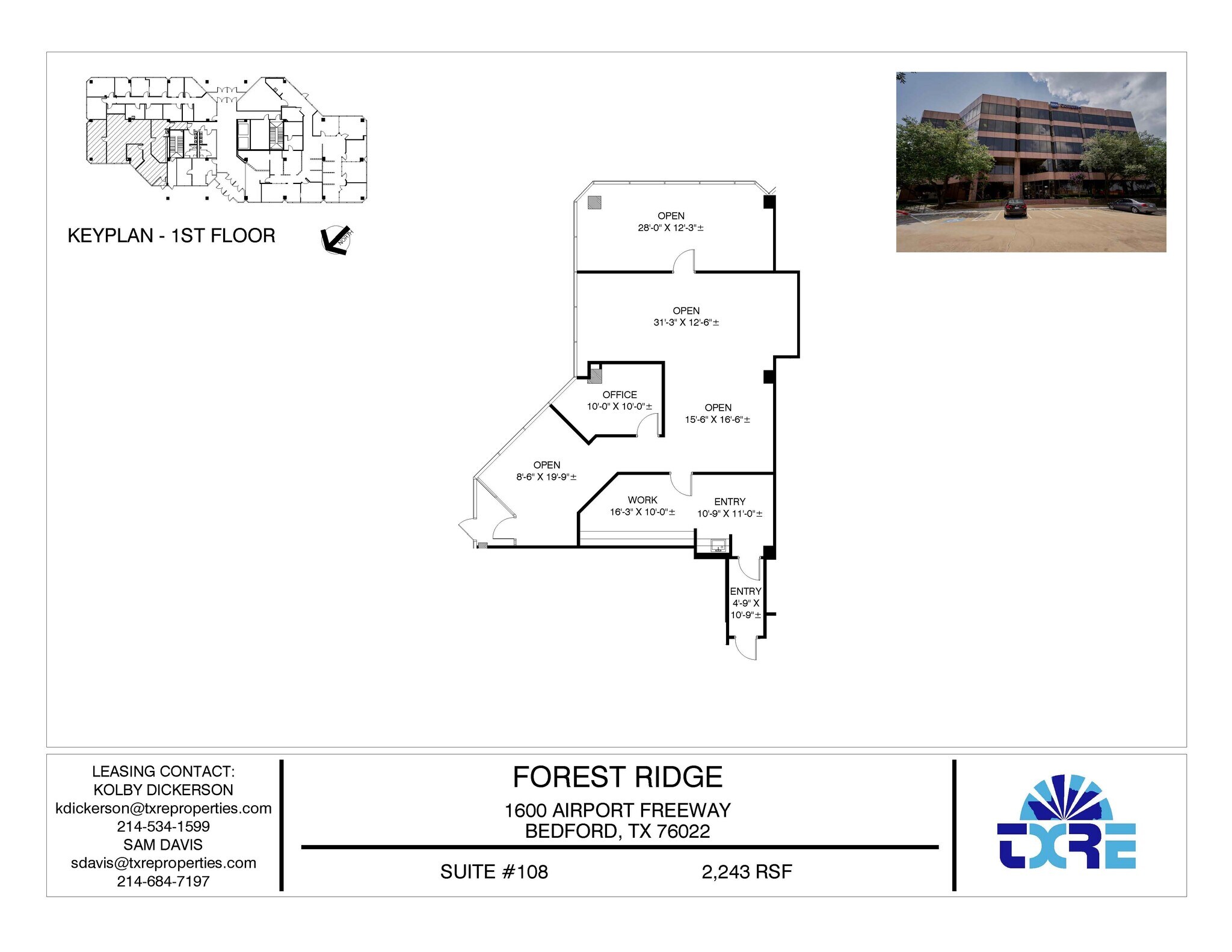 1600 Airport Fwy, Bedford, TX à louer Plan d’étage- Image 1 de 1
