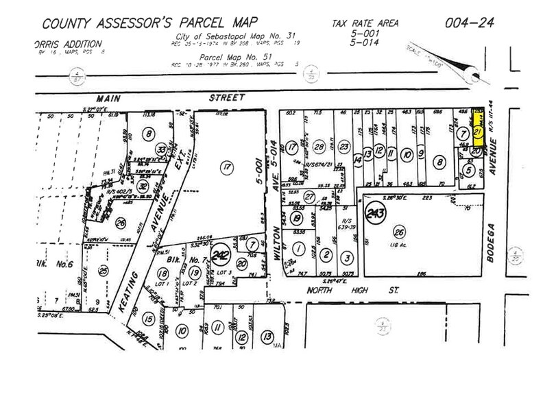 104 N Main St, Sebastopol, CA à vendre - Plan cadastral - Image 3 de 3