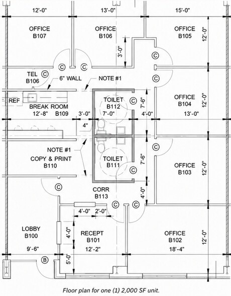 120 Adams Peacock Lane, Garner, NC for lease - Floor Plan - Image 2 of 2