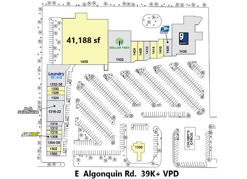 1302-1430 Algonquin Rd, Algonquin, IL à louer - Photo du bâtiment - Image 2 de 14
