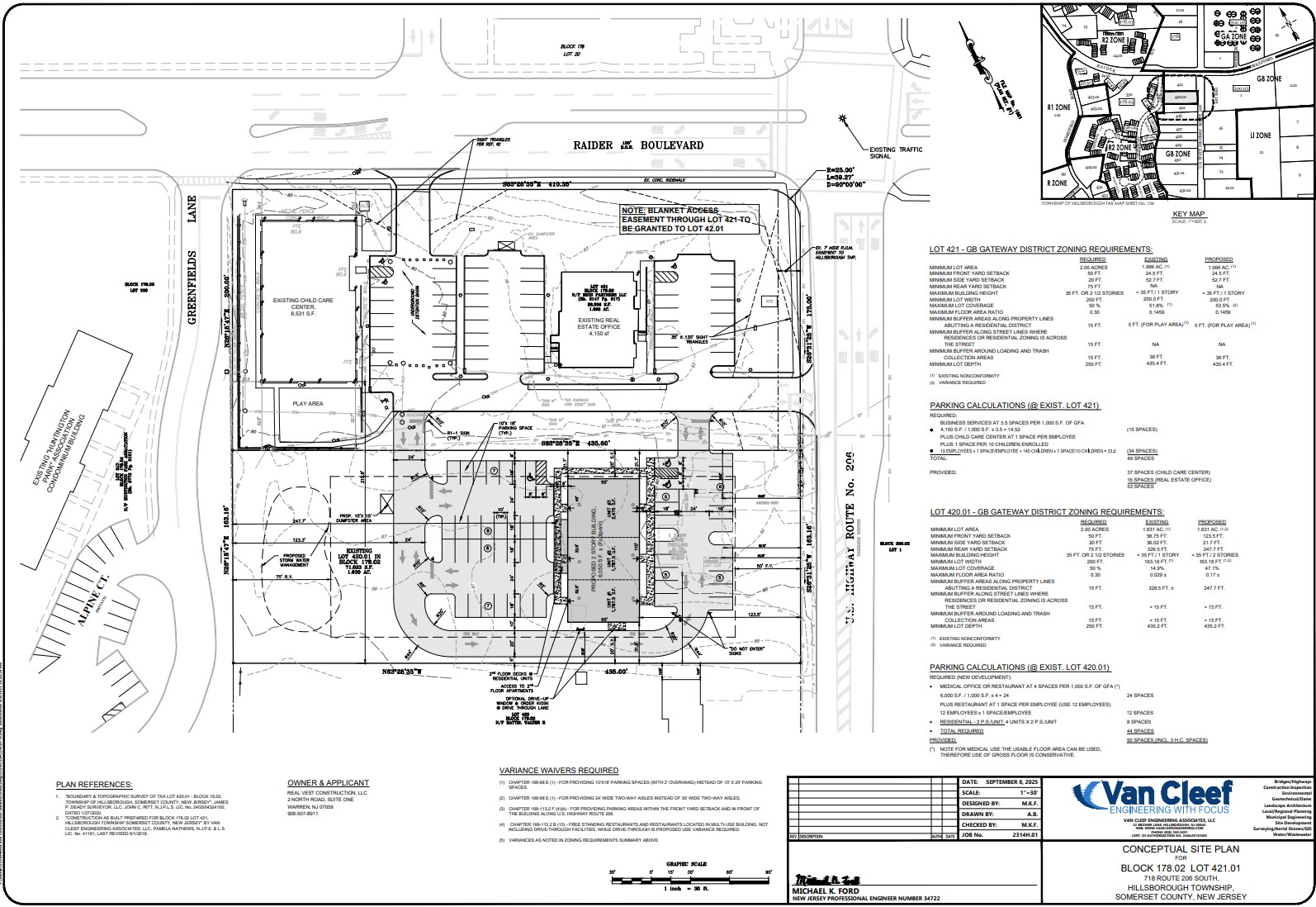 718 Route 206, Hillsborough, NJ for lease Site Plan- Image 1 of 2