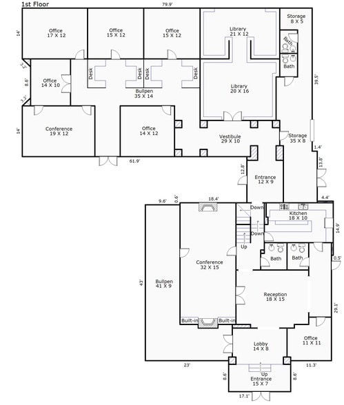 2419 Market St, Wilmington, NC à vendre - Plan d’étage - Image 2 de 9