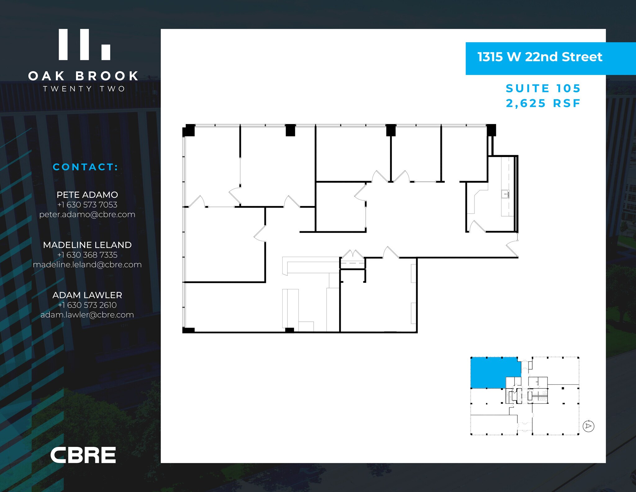 1315 W 22nd St, Oak Brook, IL for lease Interior Photo- Image 1 of 2