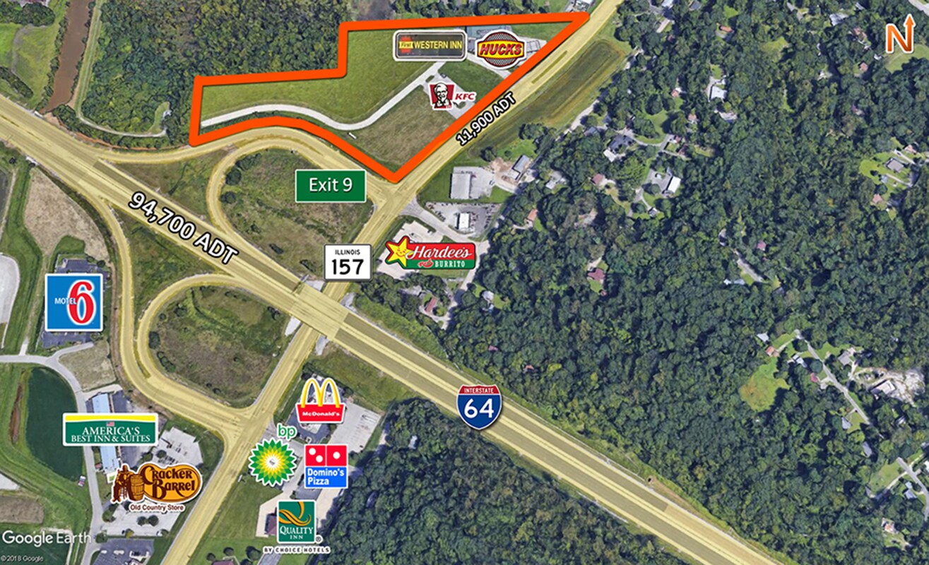 NW Quadrant of I-64 and IL-157, Caseyville, IL à louer Aérien- Image 1 de 4