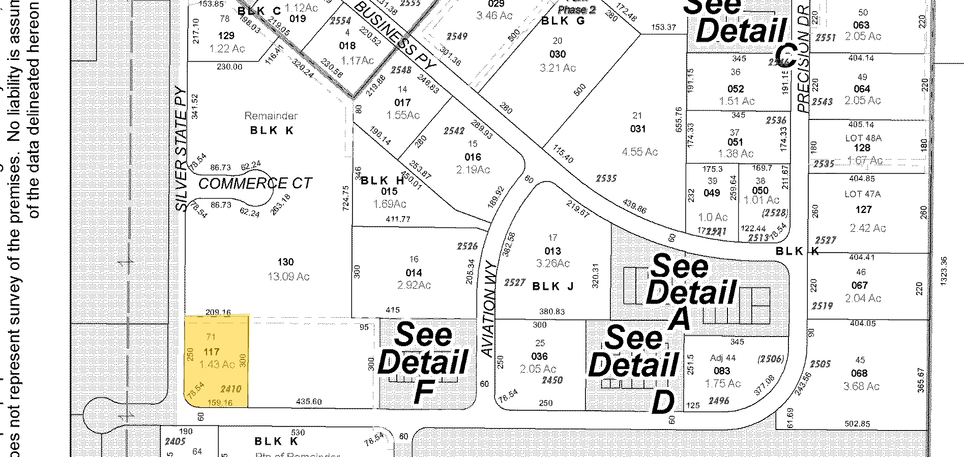 2410 Precision Dr, Minden, NV à vendre Plan cadastral- Image 1 de 1